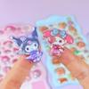 2/4 Pcs Mix Sanrio Cartoon Stickes Kuromi Capybara Zootopia 3D Stereo Crystal Sticker Decorative DIY Material Sticker
