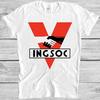 Ingsoc Logo T Shirt 870 English Socialist Party 84 Vintage Cool Gift Tee