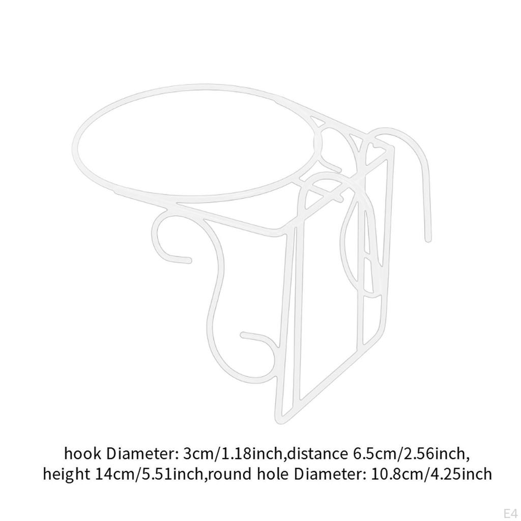 Railing Flower Pot Hanging Basket Planter Iron Art,Multipurpose,Potted Display Rack