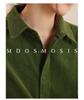 Women's Long Sleeve Washed Corduroy Blouse - Drop/Regular Shoulder, 100% Cotton, Slim Fit, for Spring, Autumn, Winter.