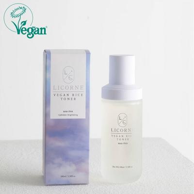 Wegański tonik ryżowy 100ml / Pielęgnacja porów, złuszczanie, poprawa tekstury skóry, kosmetyki wegańskie