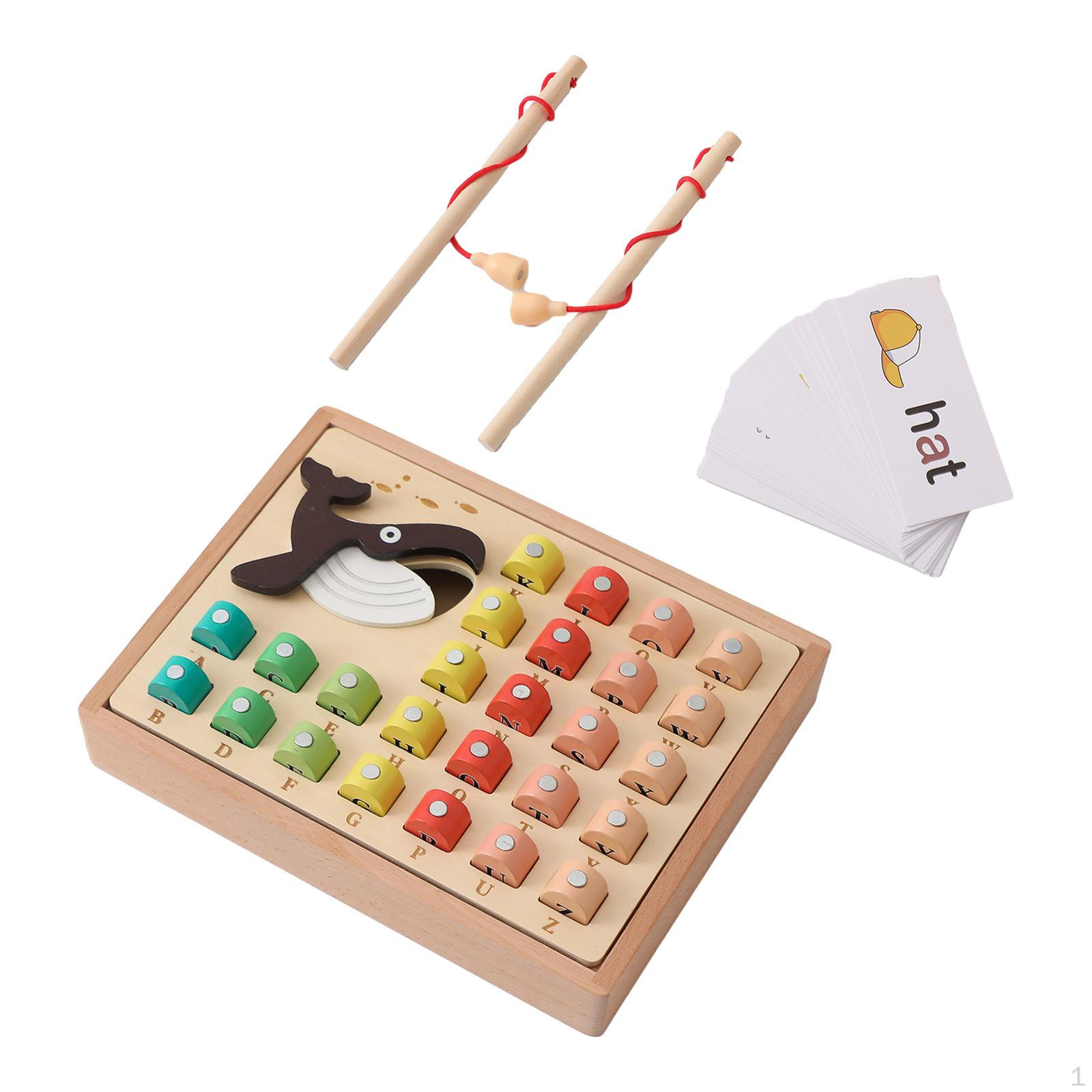 

Рыболовная игра, обучающая подарочная игрушка с шестом, обучающая для детей, девочек и мальчиков, море Alphabet