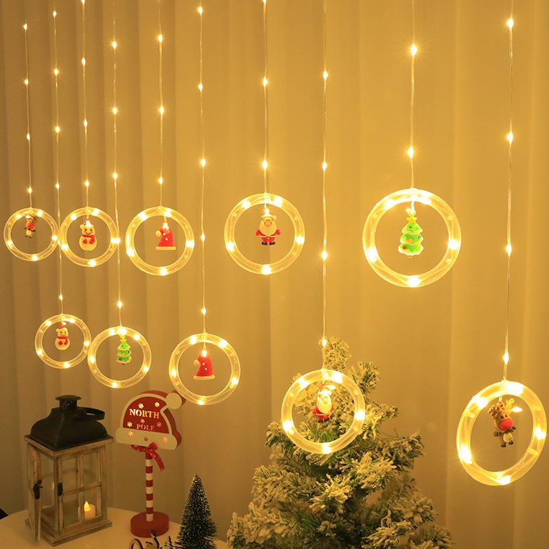 LED Christmas Curtain Lights Indoor Scene Decoration Lights Christmas Atmosphere Lights