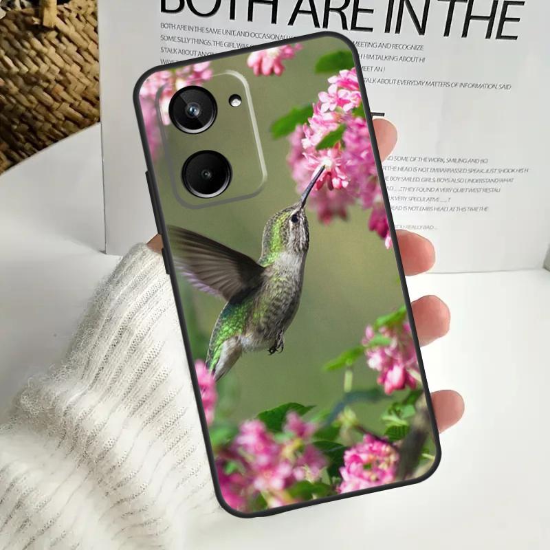 Hummingbird For Realme C75 C55 C71 C53 C67 C61 C33 C63 C51 C65 15 GT7 Pro 10 11 12 13 14 Pro Plus Case