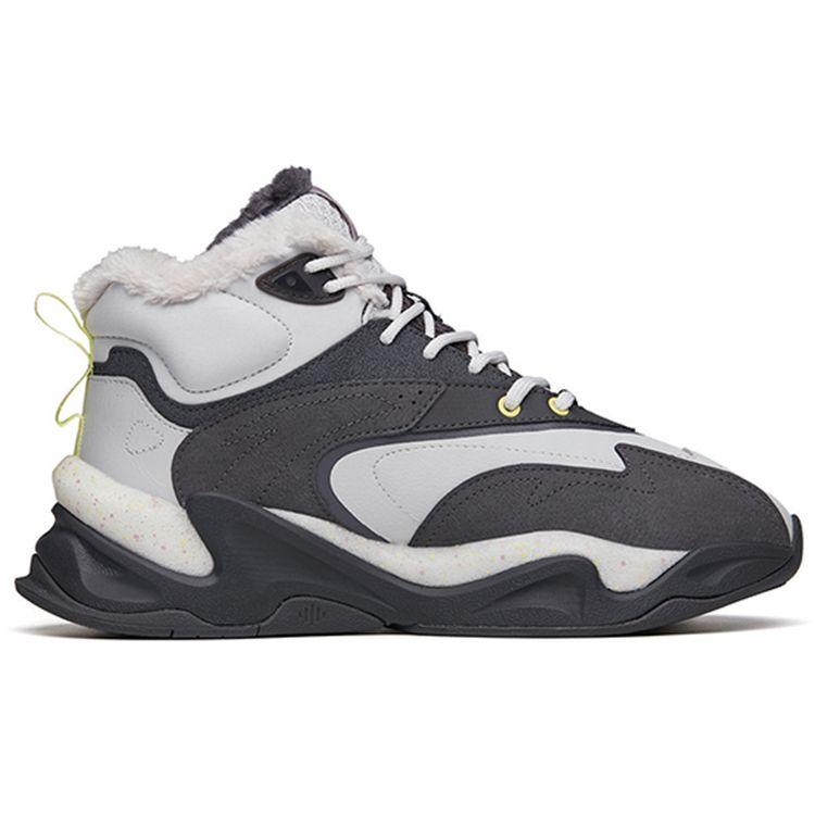 Anta Pulse Comfortable Versatile High-Top Casual Shoes Men Sneakers Gray 112148933R-1