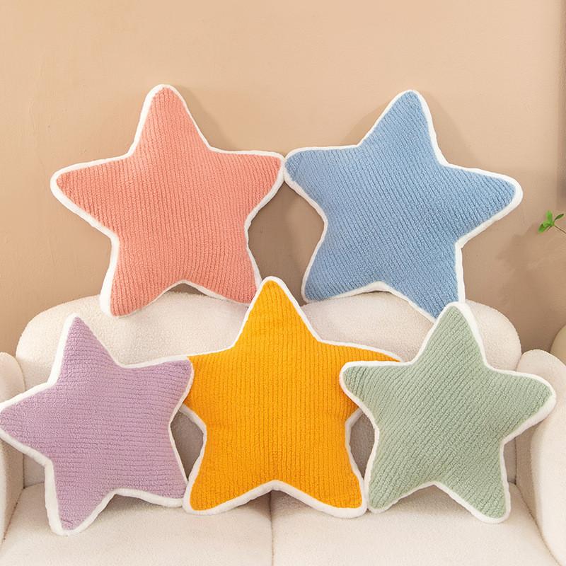 Nordic Rainbow Plush Star Cushion For Kids Room Decor And Lounge Comfort