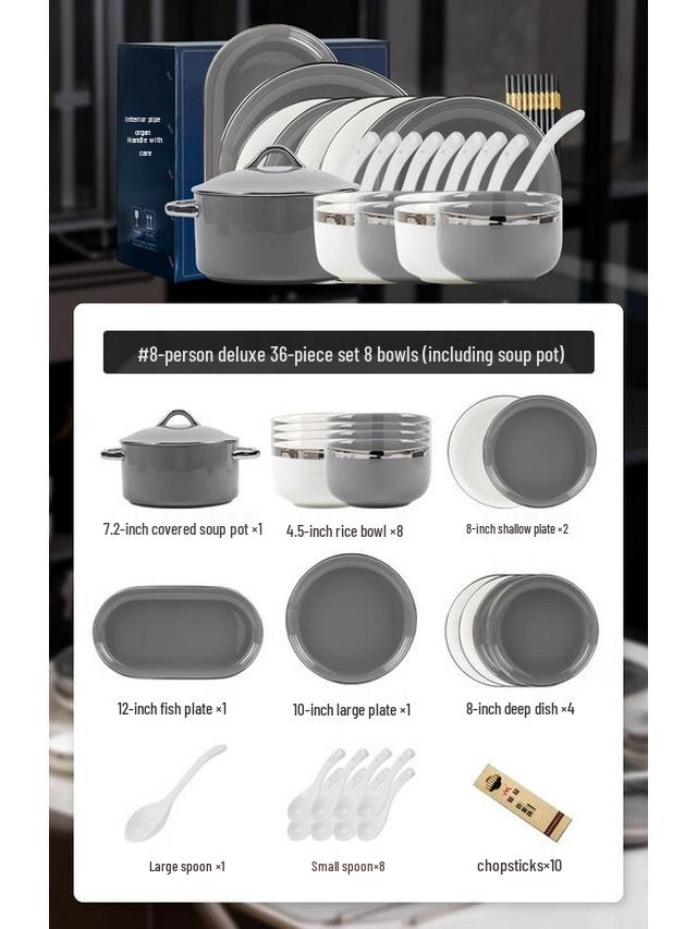 

Modland Underglaze Ceramic Dinnerware Set