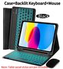 Case for iPad A16 11 Inch A3355 A3356 A3354, for iPad 10th 10.9 Inch A2696 A2757 A2777 A3162 Removable Keyboard Cover