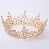 Flower Circle Royal Queen King Crowns Bride Diadem Headdress Banquet Tiaras Prom Pageant Party Wedding Crown Hair Jewelry