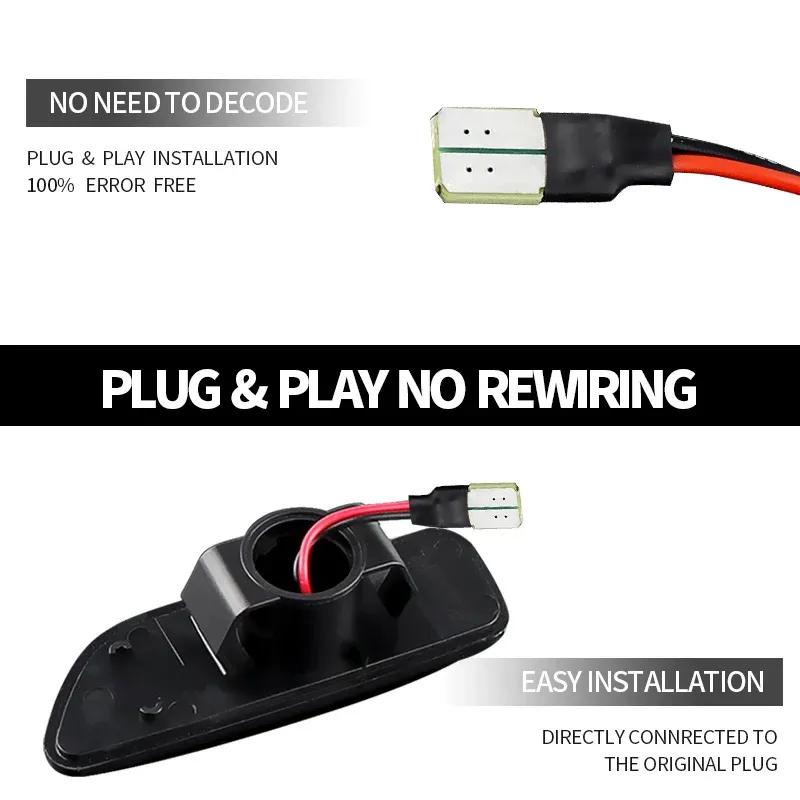 For Volvo XC90 S80 XC70 V70 S60 2001- 2009 LED Dynamic Turn Signal Light Side Mirror Sequential Lamp Blinker Indicator