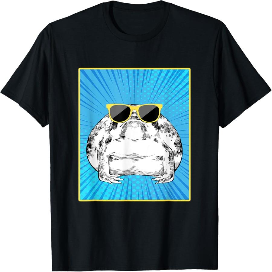 

Desert Rain Frog Portrait Pop Art Animal with Sunglasses T-Shirt XXXXXL чорний