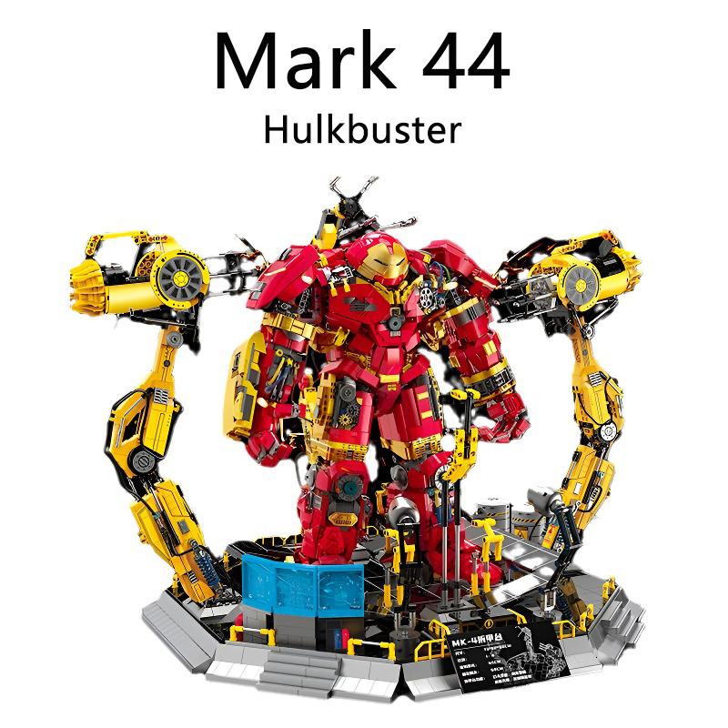 4420Pcs Marvel Legends Iron Man Hulkbuster Building Blocks Veronica Building Iron Man Mark 44&Mark 4 Toys For Birthday Gifts