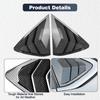 Per BMW X6 F16 2015- Spoiler Battitacco Finestrino Posteriore Laterale Copertura Otturatore Lunotto Prese d'Aria ABS Nero Lucido/Fibra di Carbonio