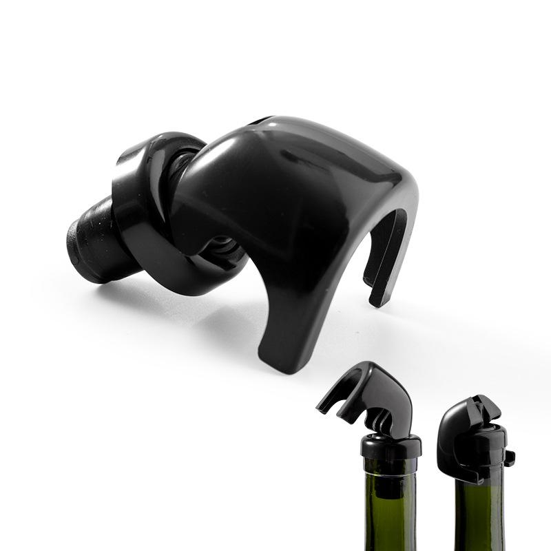 Red Wine Vacuum Silicone Bottle Stopper - Press-Type Creative Champagne Seal