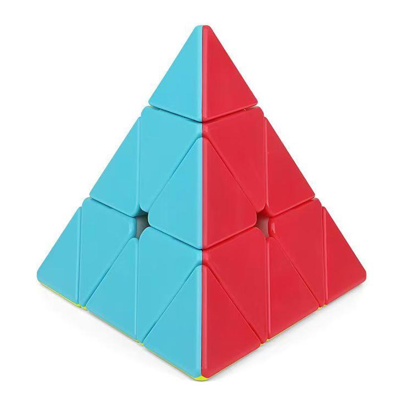 Activating Toys Boys Speed Cube 3X3x3 Pyramid Stickerless Triangle Puzzle Smooth Easy Turning Educational Toys For Kids Girls Zauberwürfel