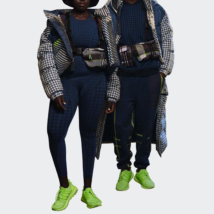 Adidas Originals X Ivy Park Puffer Three-In-One Detachable Hooded Down Plaid Jacket Men Outerwear White HH9523