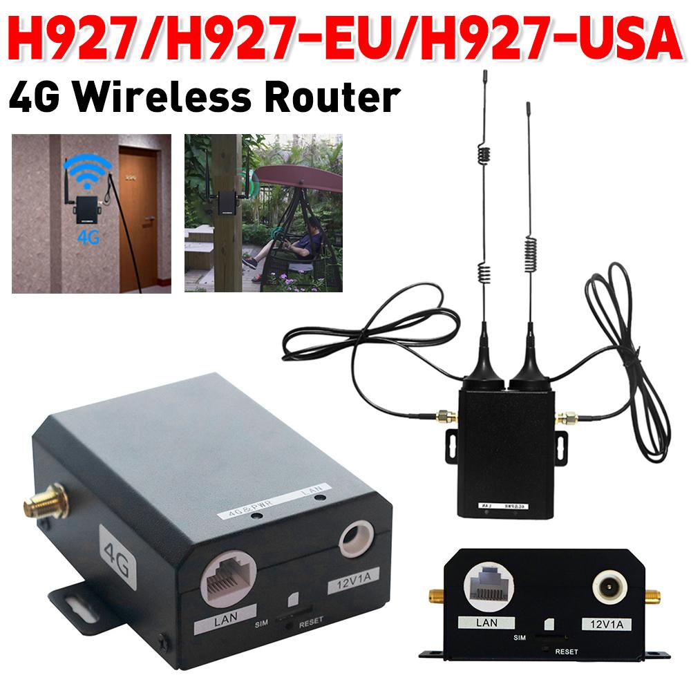 H927 4G LTE Router Industrial Grade Wireless Router 150Mbps with External Antenna Support 16 WiFi Users for Outdoor
