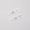 2026 3d ABS Chrome Black V6T Logo Number Letters Car Fender V6 T Emblem Badge Decal For Audi A6 C7 A4 4 S4 V6T Sticker Accessories