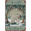Metal Poster Dog Funny Vintage Tin Sign Wall Decor for Home Bar Cafe