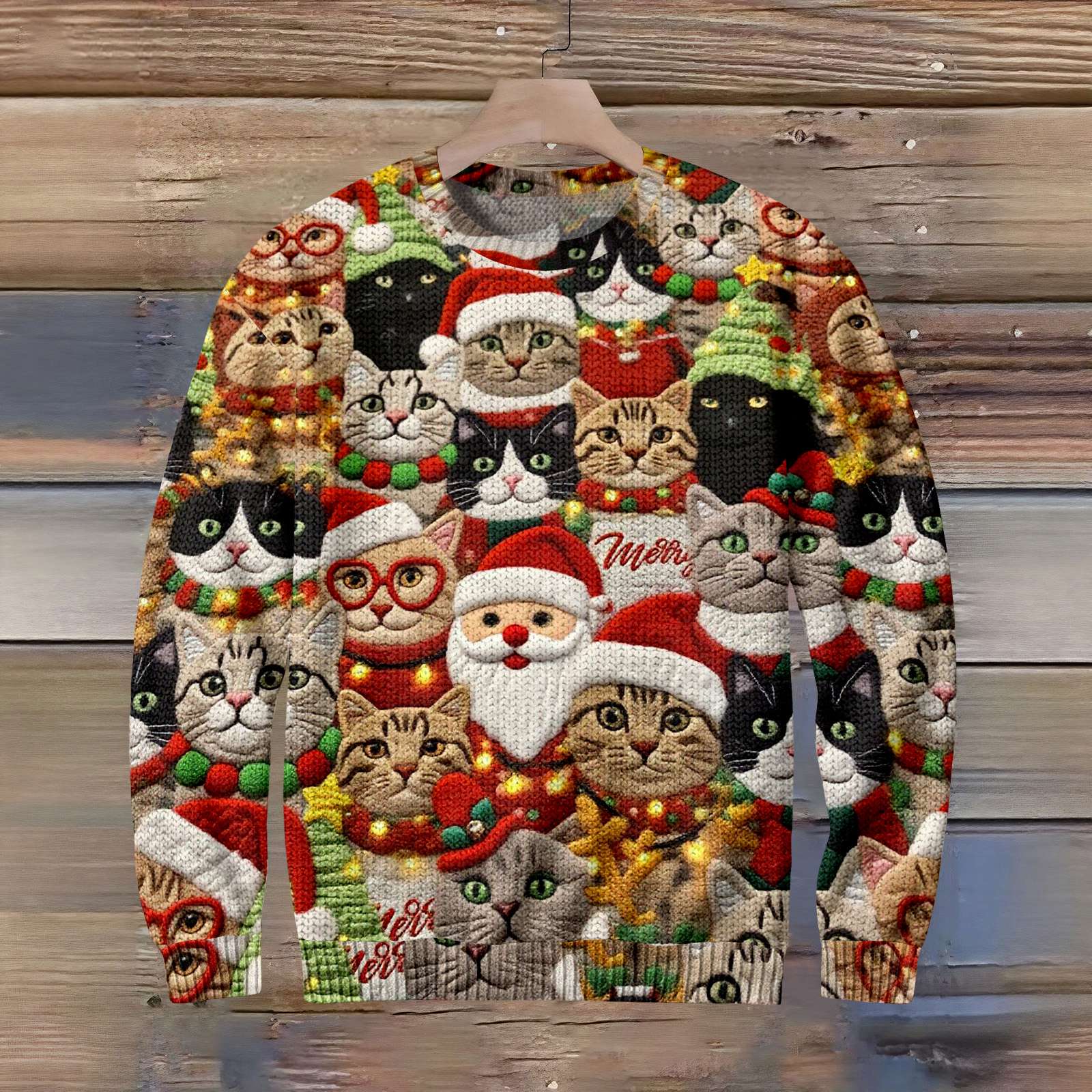 

Смешной рождественский свитер для мужчин и женщин, праздничный пуловер 2025, оригинальная толстовка с круглым вырезом, праздничный подарок XL