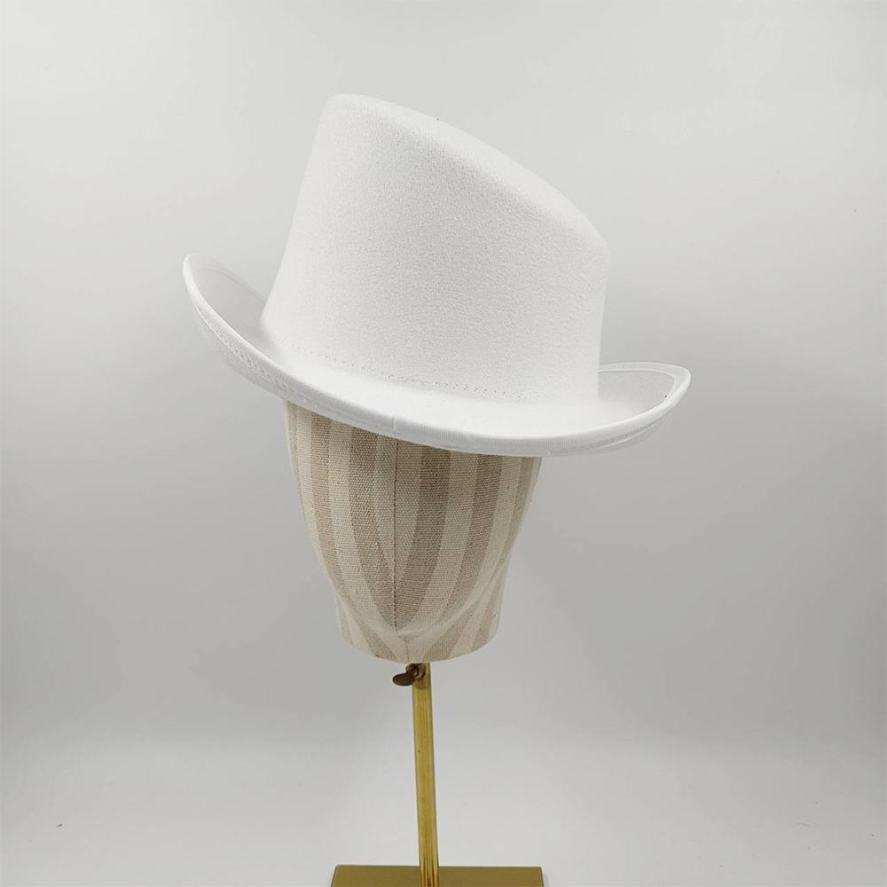 

Fedora hat slanted top men s gentleman s felt hat presidential hat magic hat total performance costumes L60CM
