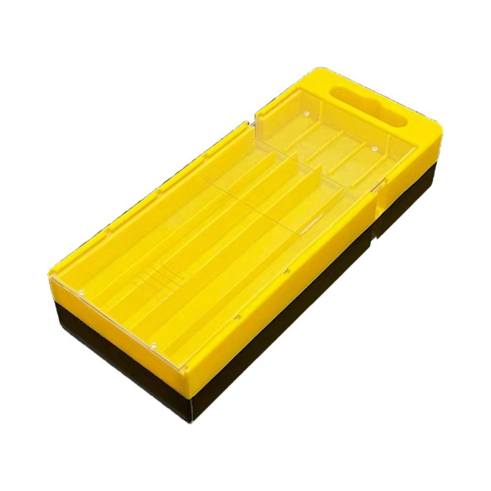 1Pcs Plastic Drill Bits Storage Box Pull-out Multi-gauge Tool Parts Storage Case 5/10 Grids Hardware Tool Box