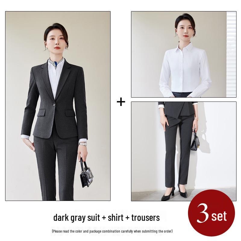 Women's Postal Workwear: New Postal Savings Bank of China Uniform Jacket and Trousers Suit