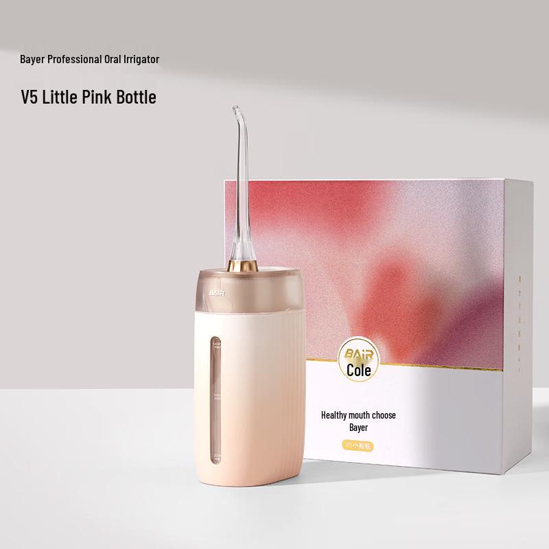 Bayer Portable Orthodontic Dental Irrigator V5 Pink Gift Set