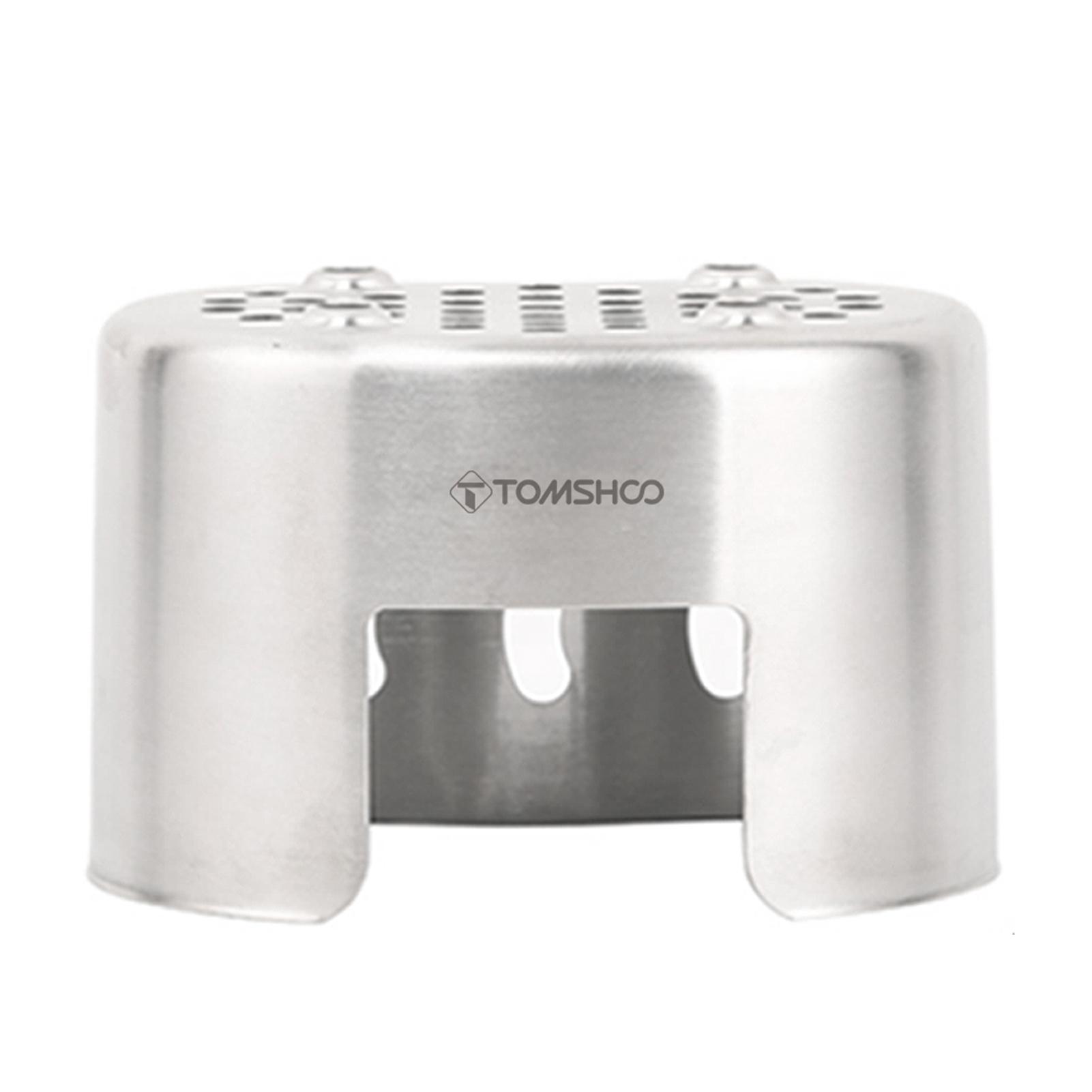 

Подставка для столовой чашки TOMSHOO, дровяная печь из нержавеющей стали для кемпинга, пешего туризма, пикника, барбекю серебряный