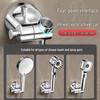 Adjustable Suction Cup Shower Head Holder - Movable, Punch-Free Installation for Home Bathroom.