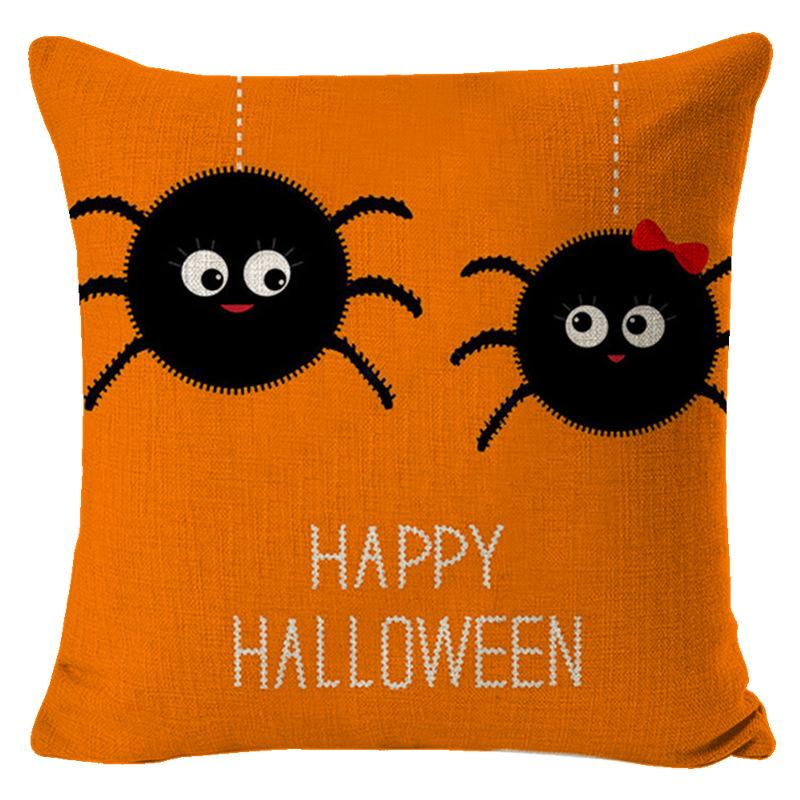 Pillow Cover Halloween Funny Atmosphere Decoration Car Cushion Room Bedside Cushion Sofa Waist Cushion Cushion Cover