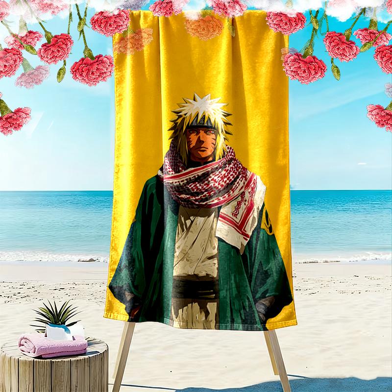 naruto Beach Towel Suitable for Travel, Outdoor Activities, Swimming Pools, Yoga, Surfing, Camping, Hiking, Gym