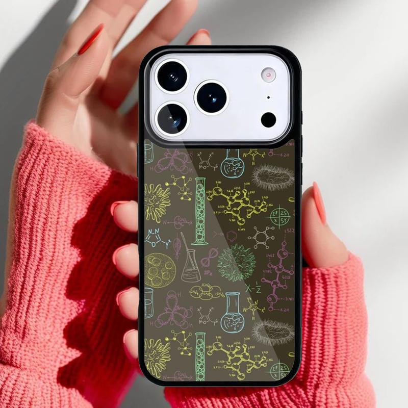 Biology and Chemistry Phone Case for iPhone 17 16 15 14 13 Pro Max Back Cover for 12 11 Pro Coque