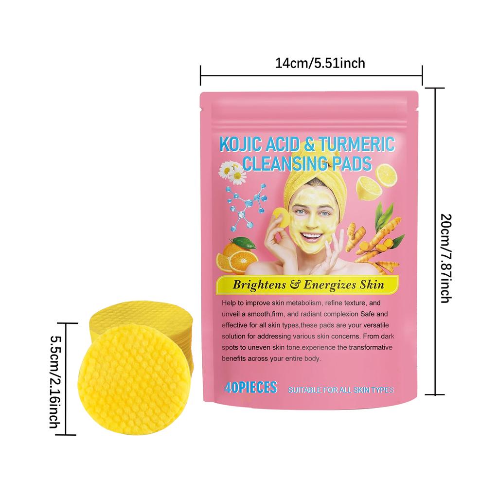 Turmeric Tricarboxylic Acid Cleansing Pad Cleansing Gentle Daily Skin Care Moisturizing Skin