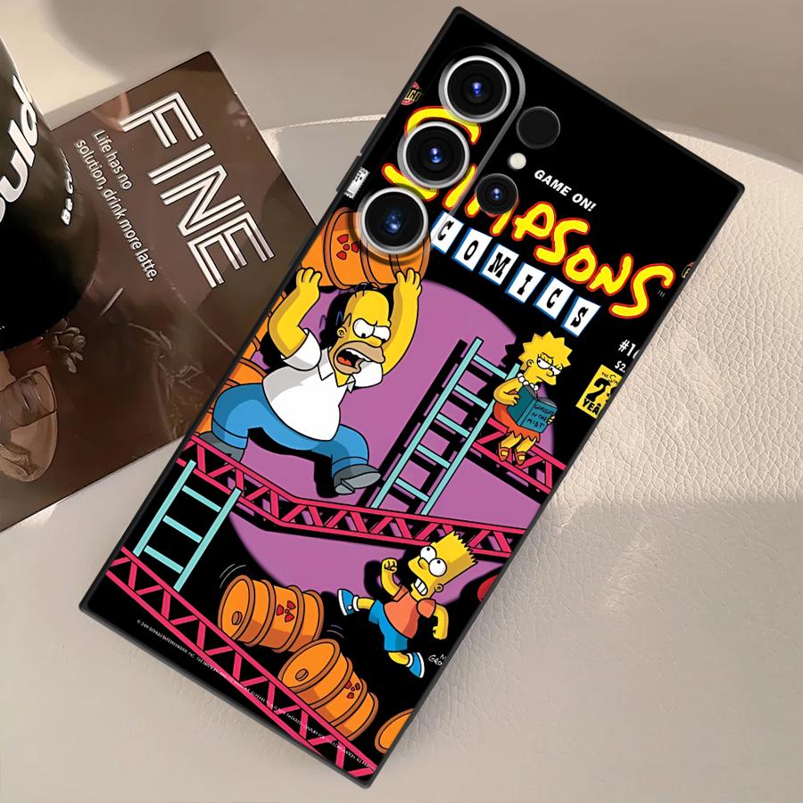 Fun S-simpsons Funda Phone Cover Case for Samsung Galaxy S22 S24 Plus S25 Ultra S20 S9 S23 FE S21
