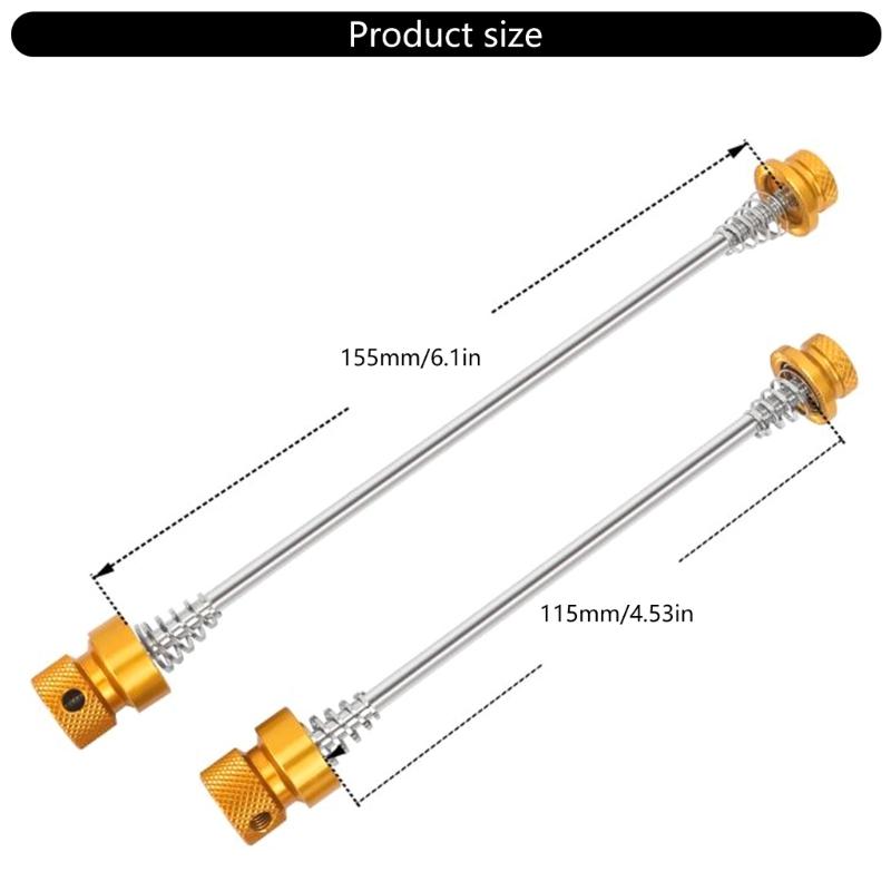 Bicycles Front Rear Hub Set Mountain Bicycles Hub Levers Aluminum Alloy Bike Skewers Bicycles Maintenance Tool Enduring