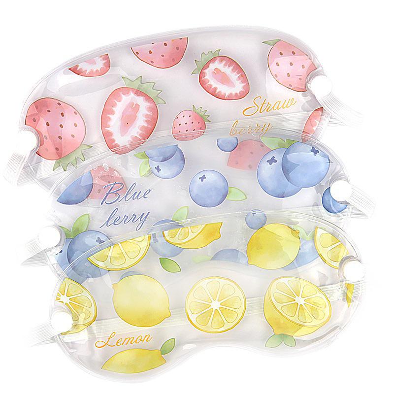 Cartoon Fresh Fruit Eye Mask with Removable Gel Liner for Hot/Cold Therapy and Light Blocking