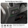 Head Light Switch Cover Trim for Ford Bronco Sport   Carbon Fiber Grain