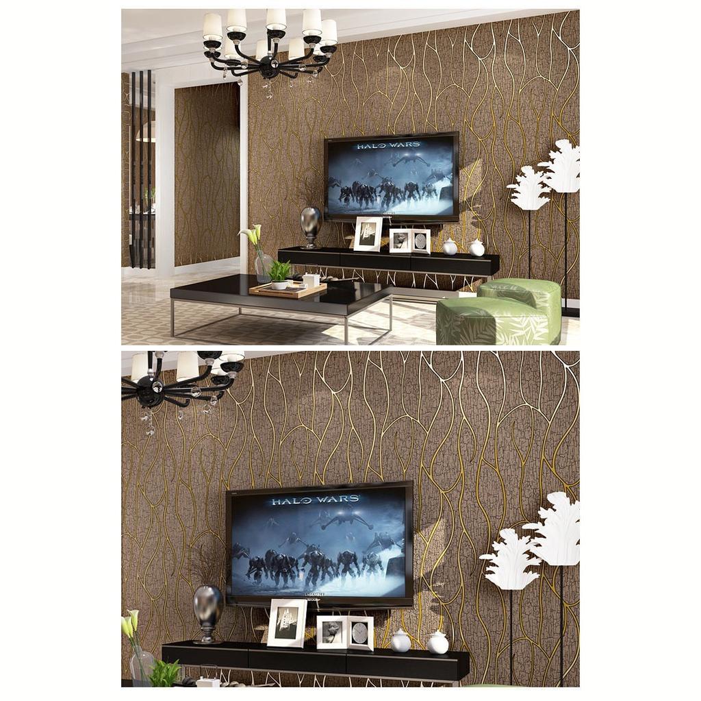 3D Embossed Non-Woven Wallpaper Soft Suede Texture Wall Covering TV Unit, Couch Backdrop & Bedroom (Unpasted, DIY Friendly)