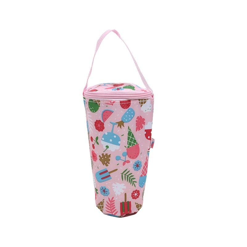 Portable Milk Tea Tote Bag Heat Preservation Bag Carrying Insulated Cup Cover Umbrella Bag Handbag Camping Drinkware Accessories