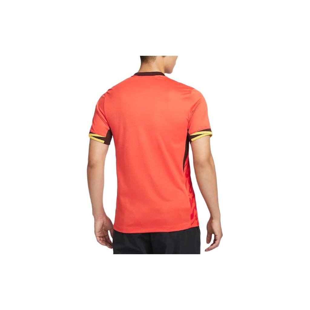 Nike 2024/25 Season China Team Home Fan Version Comfortable Quick-Dry Short Sleeve Football Jersey Men jersey Passionate-Red FJ4280633