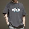 Simple T-shirt Men's Print Summer Trendy Printed Cotton Short Sleeved Loose Trendy Breathable T-shirts