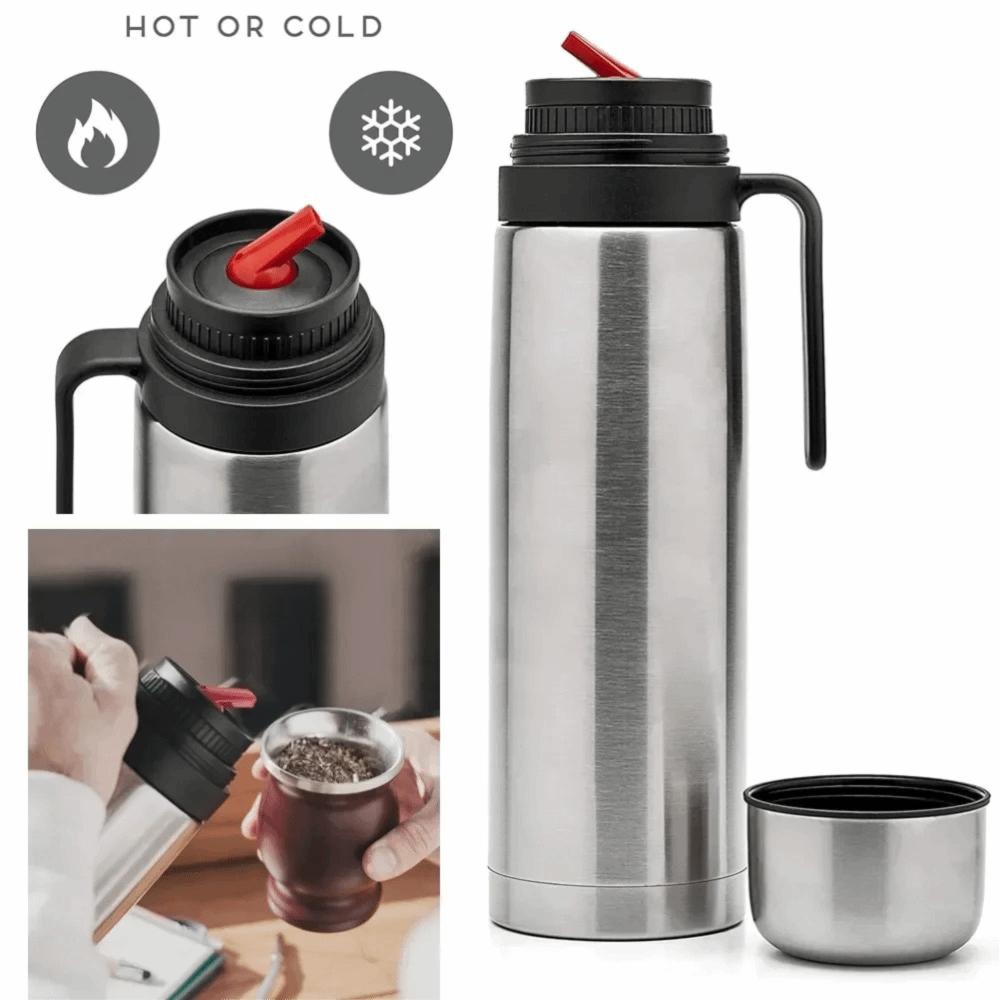 1000 ML Yerba Mate Thermos Bottle Double Wall Thermal Cup Durable Insulated Water Bottle Travel