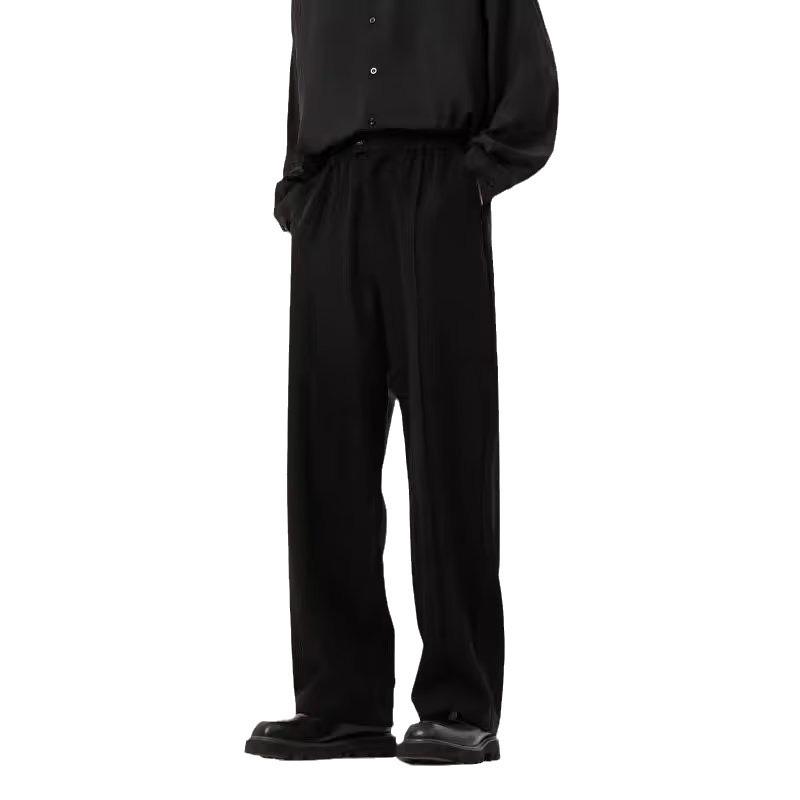 Korean Fashion Simple Solid Color Male Trousers Men's Wear Spring Casual Pants Loose Straight Pants
