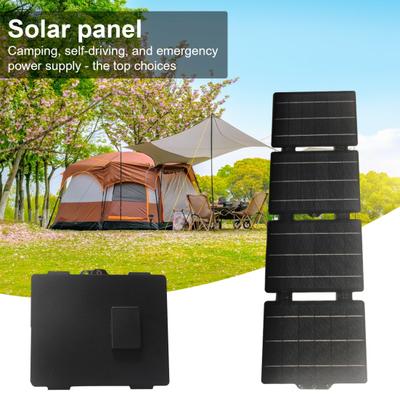 25W Solar Panel Phone Charger IPX6 Waterproof Overvoltage Protection Foldable Design Universal Portable Solar Panel Charger