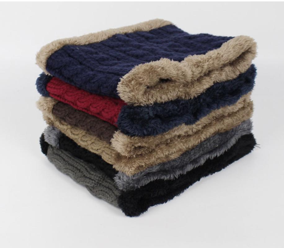 Unisex Winter Hats Knit Cap Men and Women Knit Cap Outdoor Riding Hat Warm Thickening  Plus Winter Ski Mask Hat