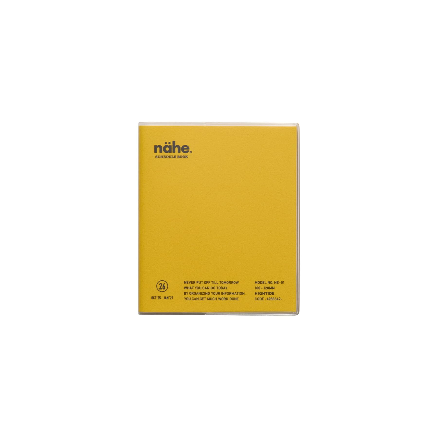 Monthly Planner 2026 Starts October 2025 Schedule Book Hightide/Nahe Yellow/Square / /