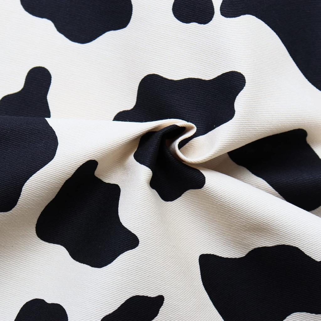 Nippon Chuko NBK Twill Cow Color Approximately 112cm 4m Fabric, Print, A, Wide, Cut, IBK7070-11A-4M