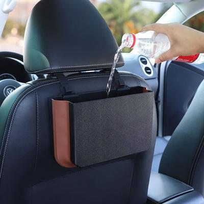 Cubo de basura para coche tipo colgante plegable multifuncional para almacenamiento de paraguas para almacenamiento interior de coche