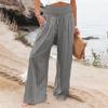 Dámské ležérní kalhoty volné měkké jednobarevné široké nohavice dlouhé kalhoty s vysokým pasem rovné nohavice